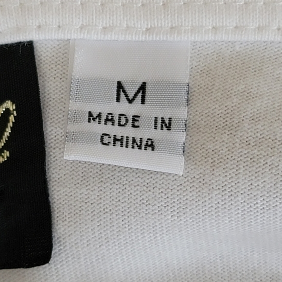 Bob Mackie Wearable Art 100% Cotton Embroidered White Top. Size M - Picture 6 of 8